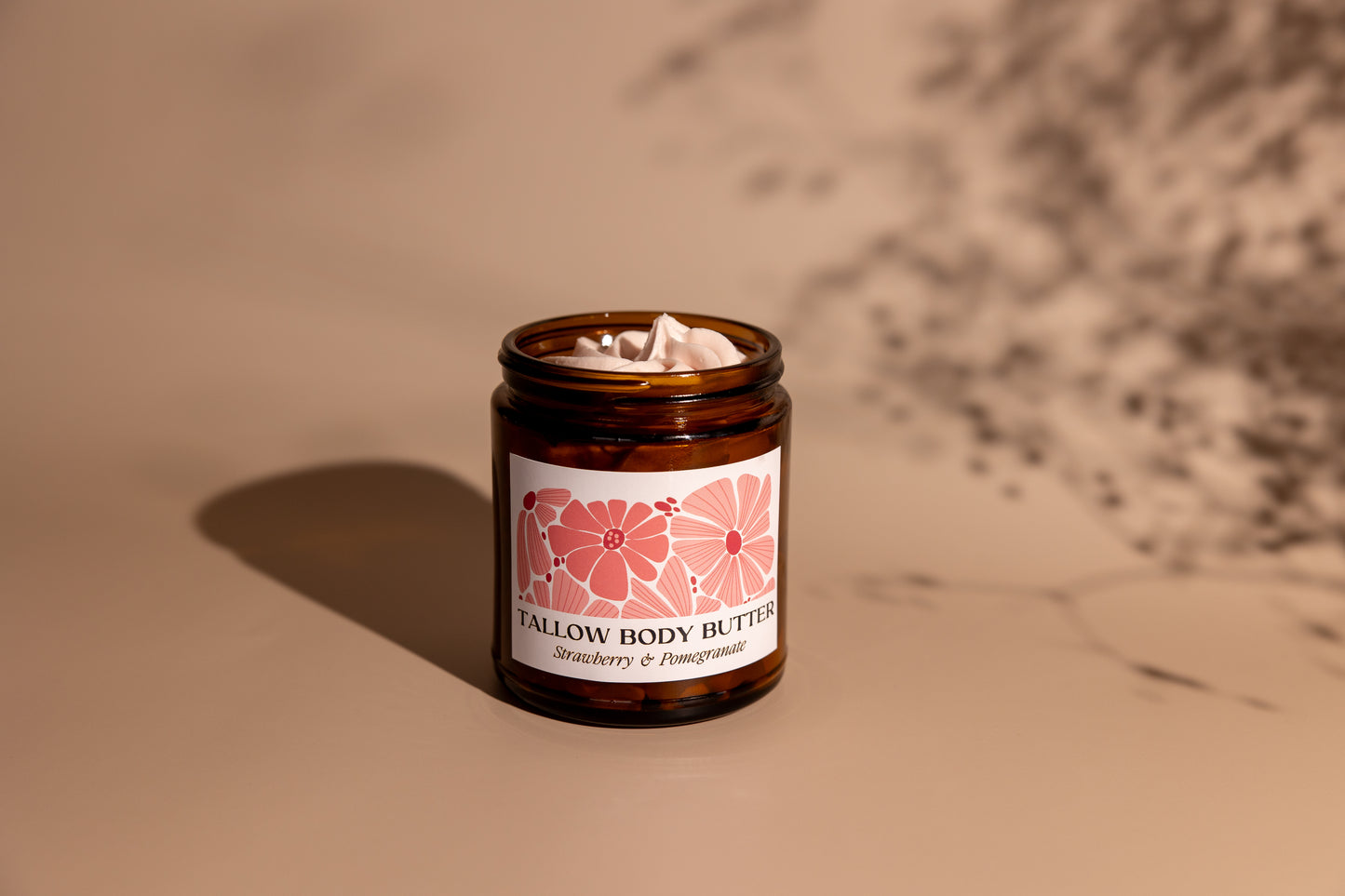 Tallow Body Butter | Strawberry Pomegranate | 6oz