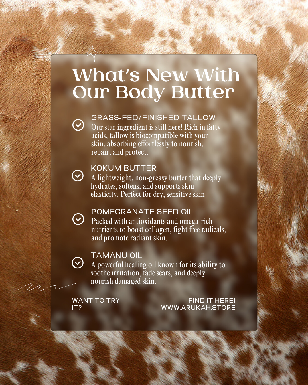 Tallow Body Butter | Coconut+Vanilla | 6oz