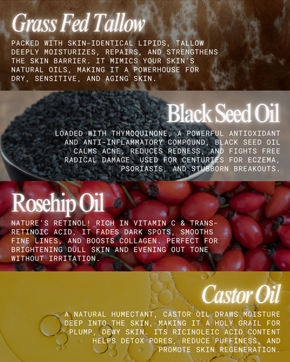 Tallow Face Cream with Black Seed Oil | 2oz