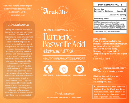 Turmeric + Boswellic Acid Anti-Inflammatory Aid